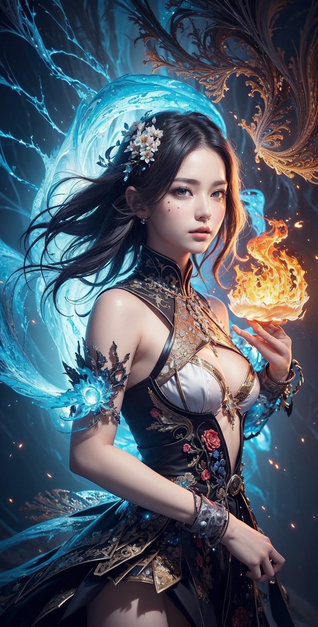 (1girl),  extreme detailed,  colorful hair on Tensor.Art