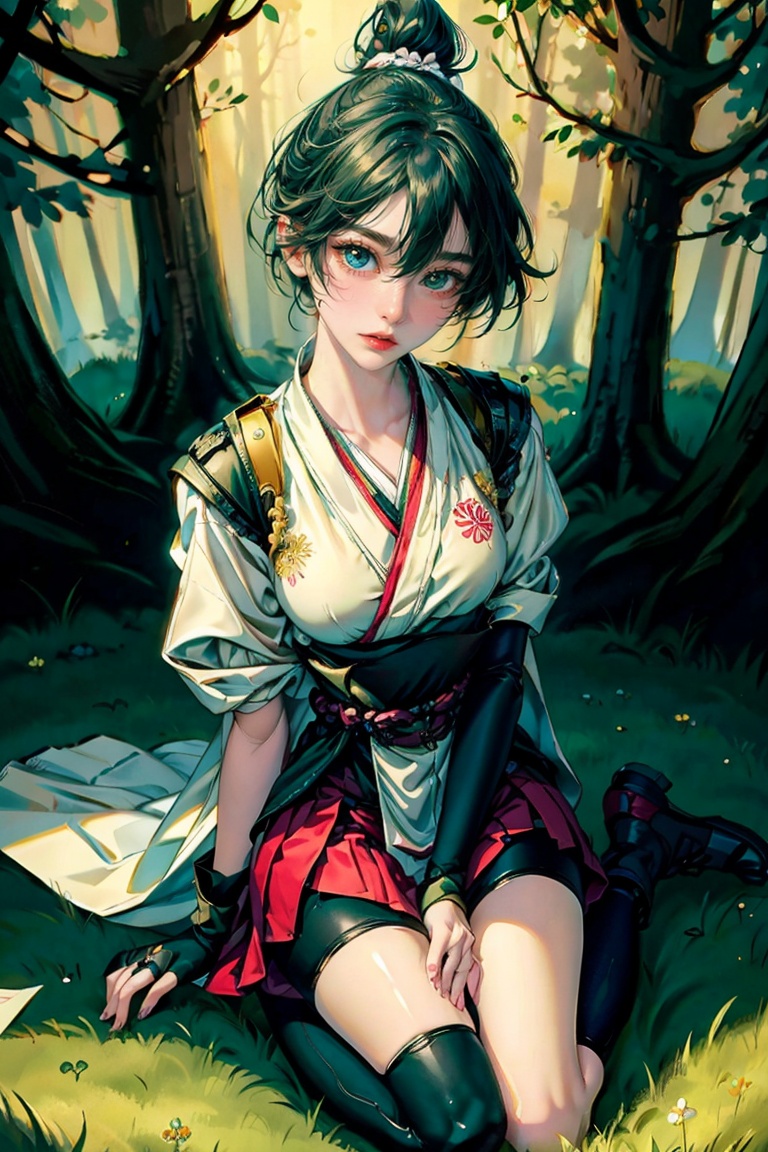 heterochromia,  SharpEyess ,  mismatched gloves by Agoon on Tensor.Art