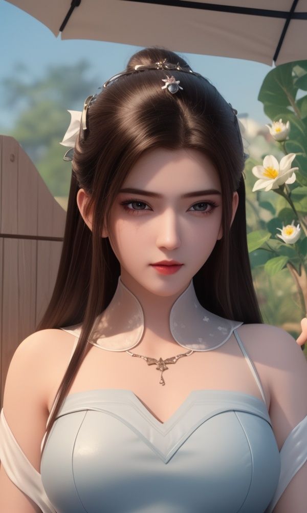 (,1girl, ,best quality, )<lora:337-DA-仙武传-姬凝霜:0.6>,, ,masterpiece, (( , )),, realistic,science fiction,mole, ultra realistic 8k cg, ,tamari \(flawless\),    ,crescent moon, jasmine \(flower\),     (()), (),