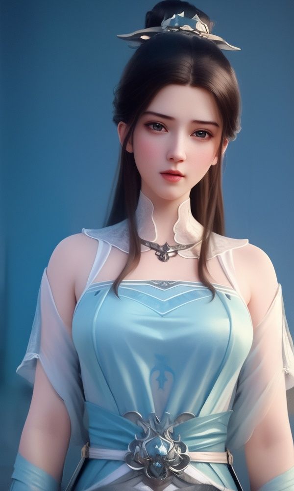 (,1girl, ,best quality, )<lora:337-DA-仙武传-姬凝霜:0.7>,, ,masterpiece,realistic photo, 1 girl, masterpiece, rococo, highest quality, high quality,   , cute, (__camAngles__:1.0),highres,   , by Jeremy Lipking, by Antonio J. Manzanedo,solid blue background.       (()), (),