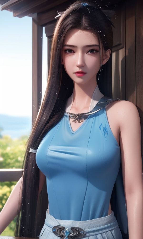 (,1girl, ,best quality, )<lora:337-DA-仙武传-姬凝霜:0.6>,, ,masterpiece, (( , )),, realistic,science fiction,mole, ultra realistic 8k cg, ,tamari \(flawless\),     ,hydrokinesis,sweat, wet, rain, ,       (()), (),