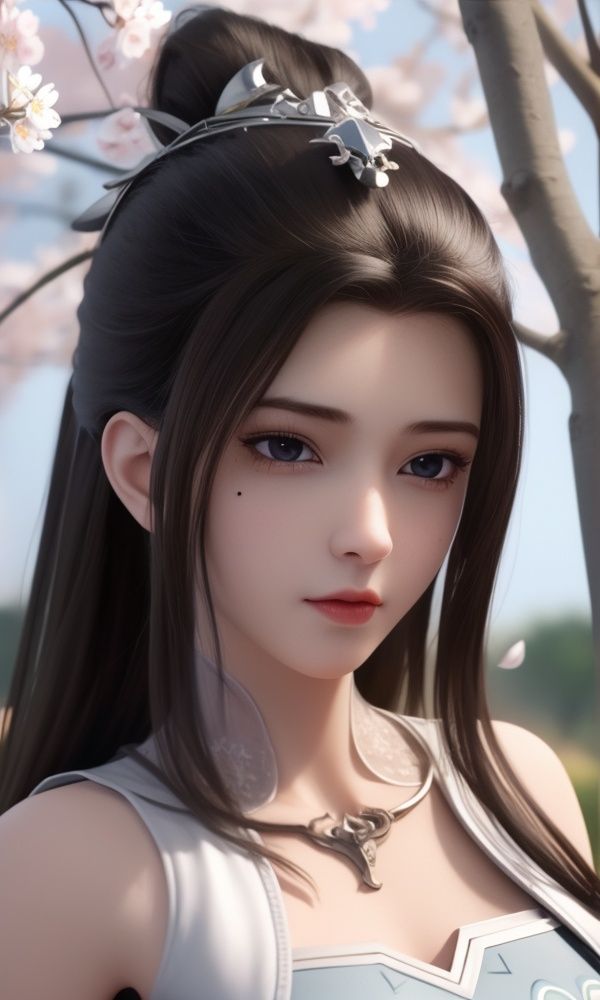 (,1girl, ,best quality, )<lora:337-DA-仙武传-姬凝霜:0.7>,, ,masterpiece, (( , )),, realistic,science fiction,mole, ultra realistic 8k cg, ,tamari \(flawless\),     , cherry blossoms     (()), (),