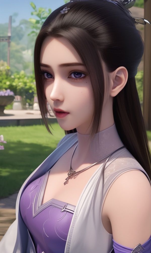 (,1girl, ,best quality, )<lora:337-DA-仙武传-姬凝霜:0.8>,, ,masterpiece, (( , )),, realistic,science fiction,mole, ultra realistic 8k cg, ,tamari \(flawless\),     ,purple flower,       (()), (),