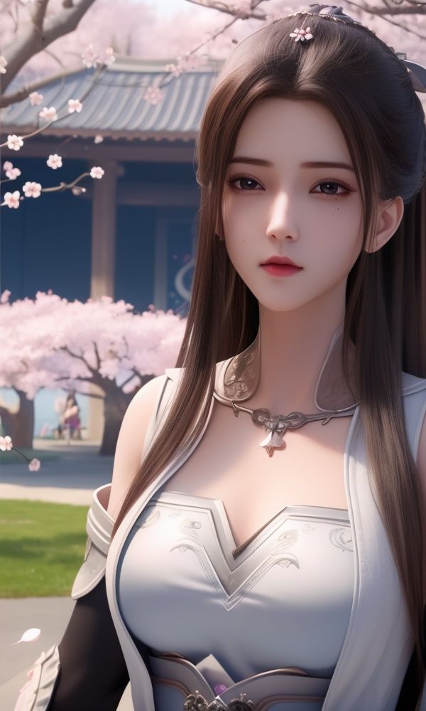(,1girl, ,best quality, )<lora:337-DA-仙武传-姬凝霜:0.7>,, ,masterpiece, (( , )),, realistic,science fiction,mole, ultra realistic 8k cg, ,tamari \(flawless\),    ,cherry blossoms,      (()), (),