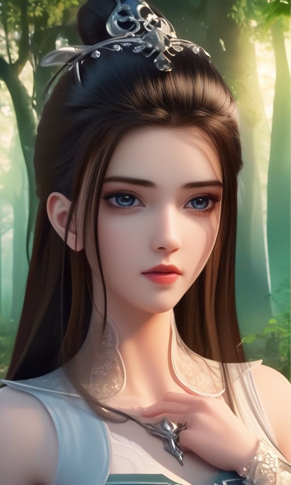 (,1girl, ,best quality, )<lora:337-DA-仙武传-姬凝霜:0.8>,(masterpiece:1.2),(best quality:1.2),(ultra detailed:1.2),(official art:1.3),(beauty and aesthetics:0.9),detailed,(intricate:0.7),(highly detailed),(solo),delicate countenance,1girl,fancy,(glassy texture:1.2),(crush:1.2),8k,accessory,tattoo,(transparent:1.1),gown,energy encirclement,instant,in the twinkling of an eye,upper body,woman in a mythical forest, masterpiece, perfect face, intricate details, horror theme, raw photo, photo unp