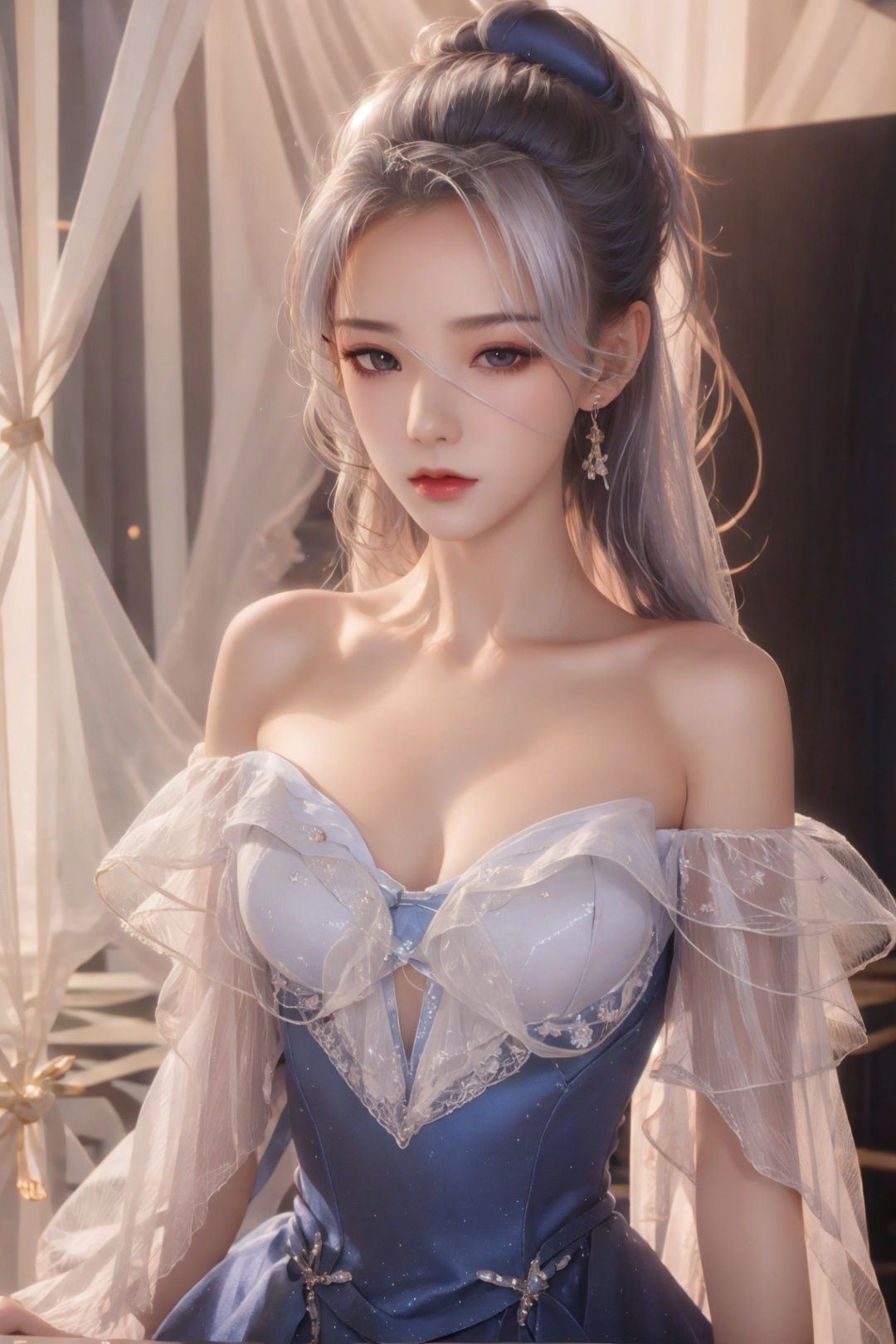 jingliu,  1girl,  white hair on Tensor.Art