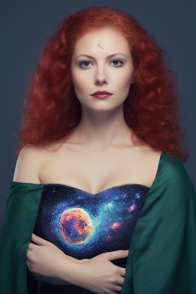 1girl,  looking at viewer,  red hair on Tensor.Art