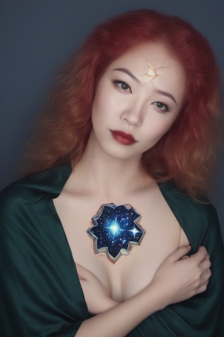 1girl,  looking at viewer,  red hair on Tensor.Art