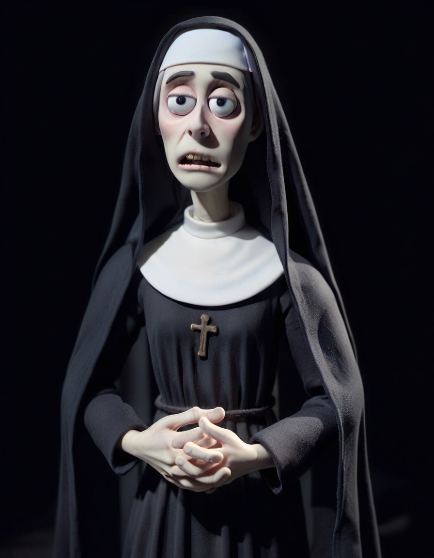 claymation,  Monachella: Nun-like,  Ghostly on Tensor.Art