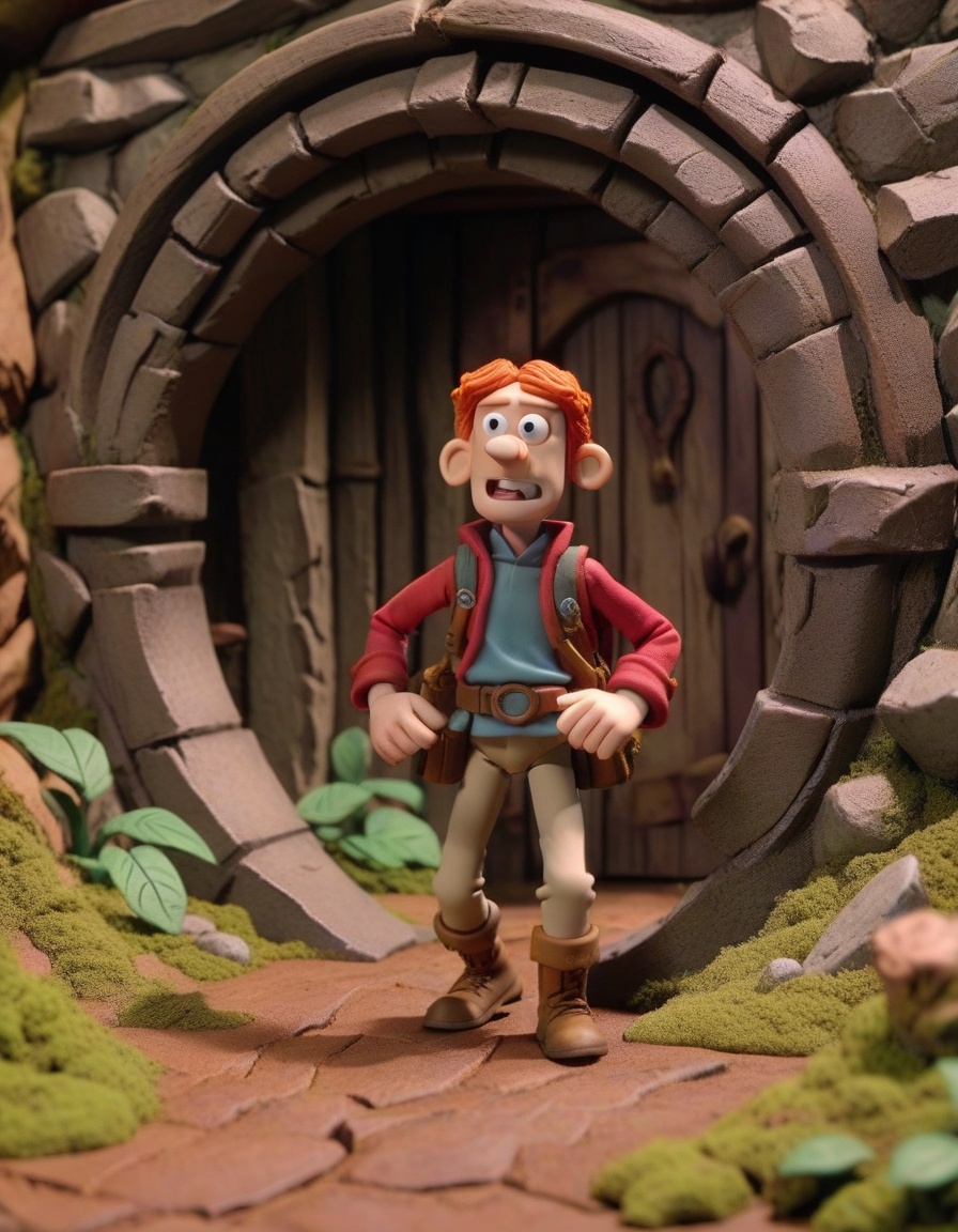 claymation,  The Forgotten Portal,  A hidden portal leads to a realm lost in time on Tensor.Art