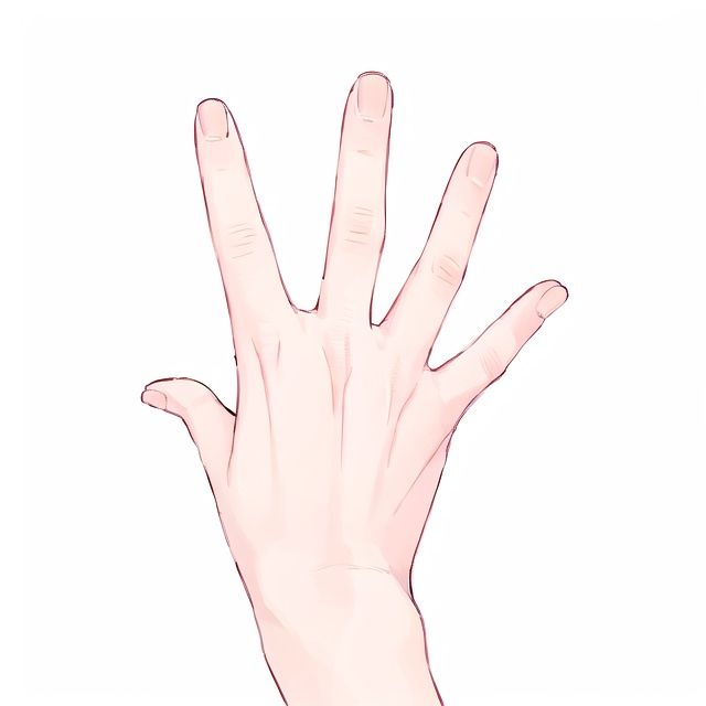 White background,  one hand,  wrist,  bare hands