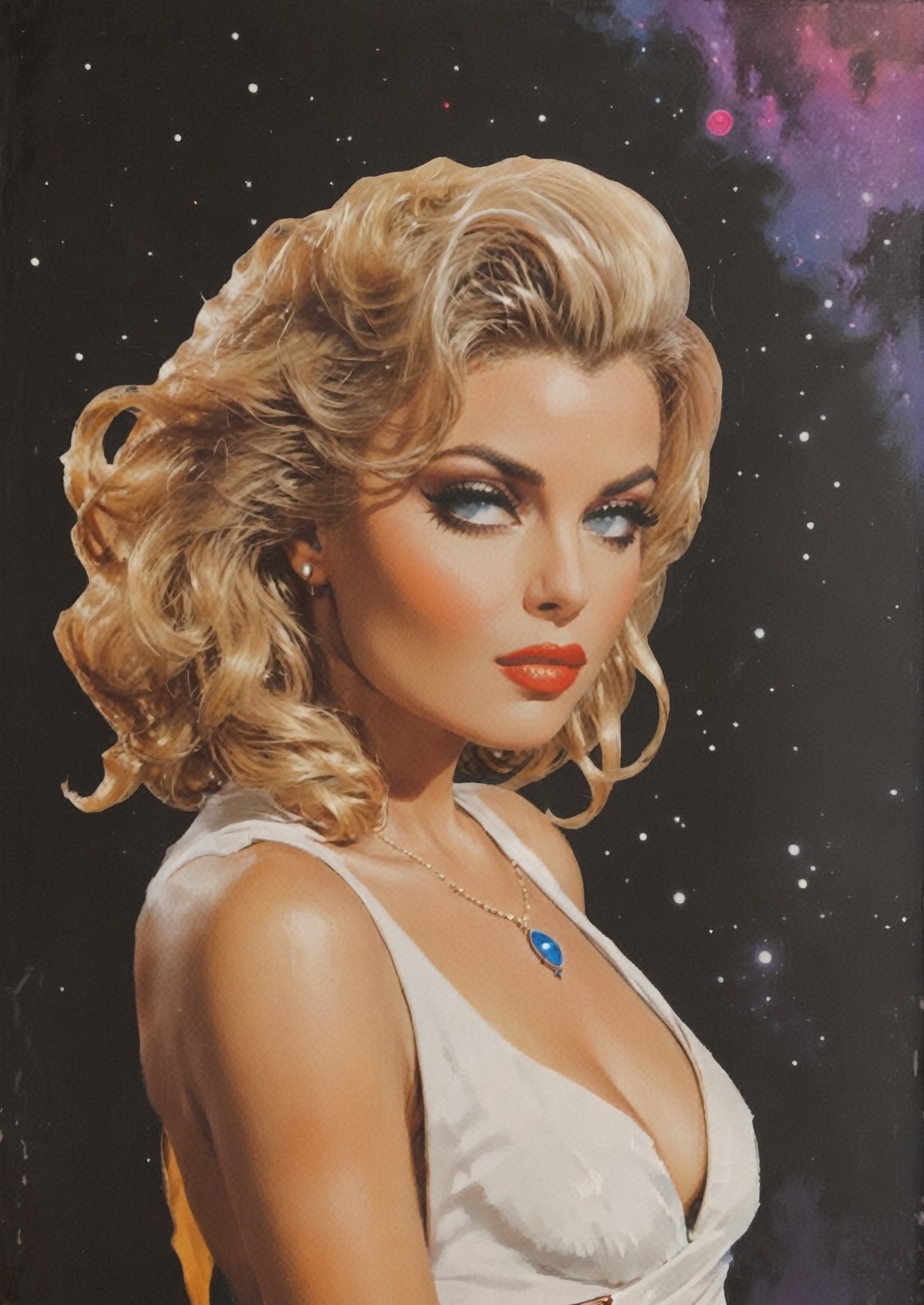 Minimalist painting of sci - fi character design,  minimal design,  psy on Tensor.Art