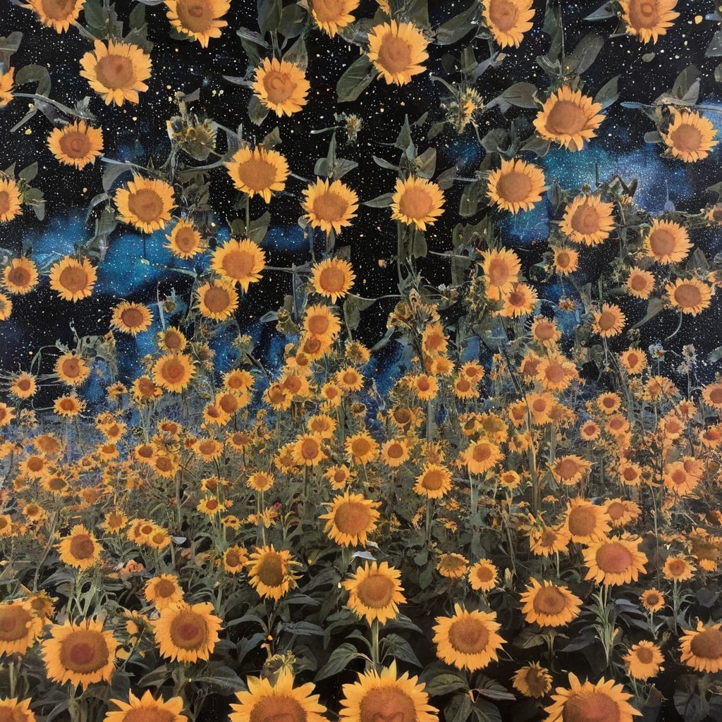 aw0k collage,  Pointillism style,  wrestle with anxieties of the soul as the thin boundary between reality and the irratio...
