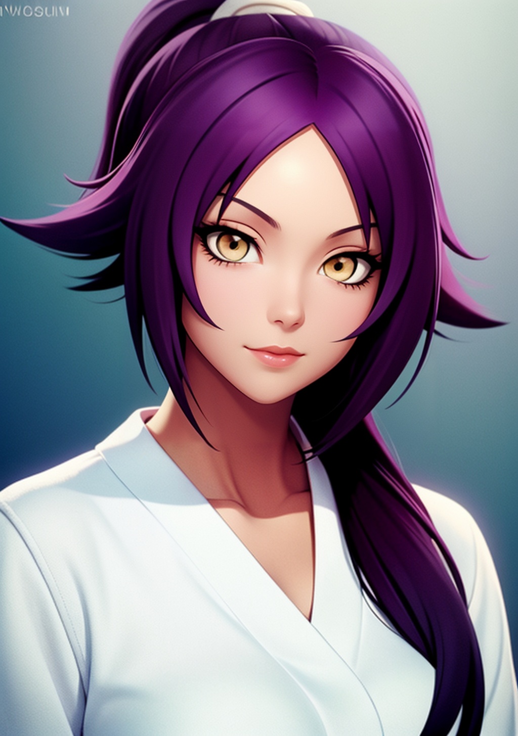 1girl,  Yoruichi_Bleach,  yellow eyes on Tensor.Art