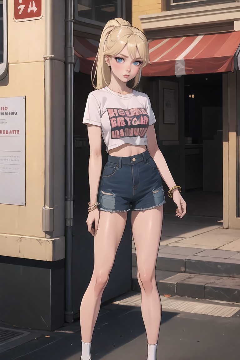 Teenager,  Eris Etolia,  Blonde on Tensor.Art