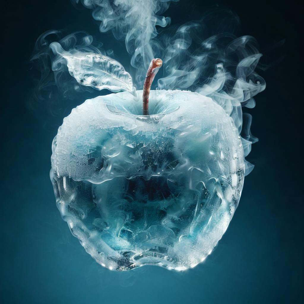 a apple,  ice, on Tensor.Art