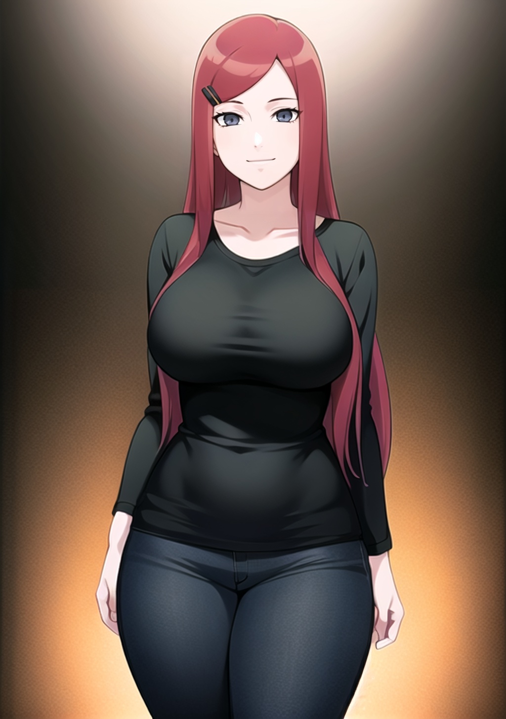 1girl,  Kushina_NS,  light smile by daniel20019 on Tensor.Art