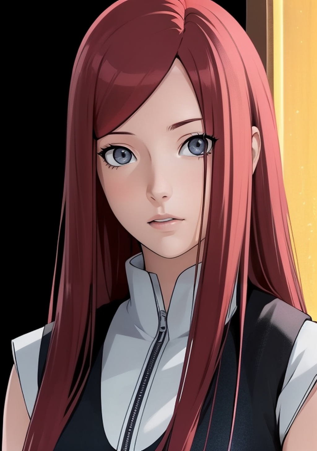 1girl,  Kushina_NS,  grey eyes by daniel20019 on Tensor.Art