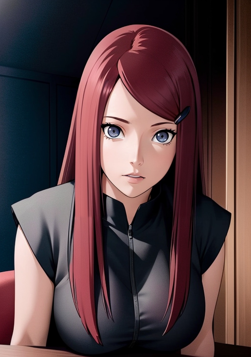 1girl,  Kushina_NS,  grey eyes by daniel20019 on Tensor.Art
