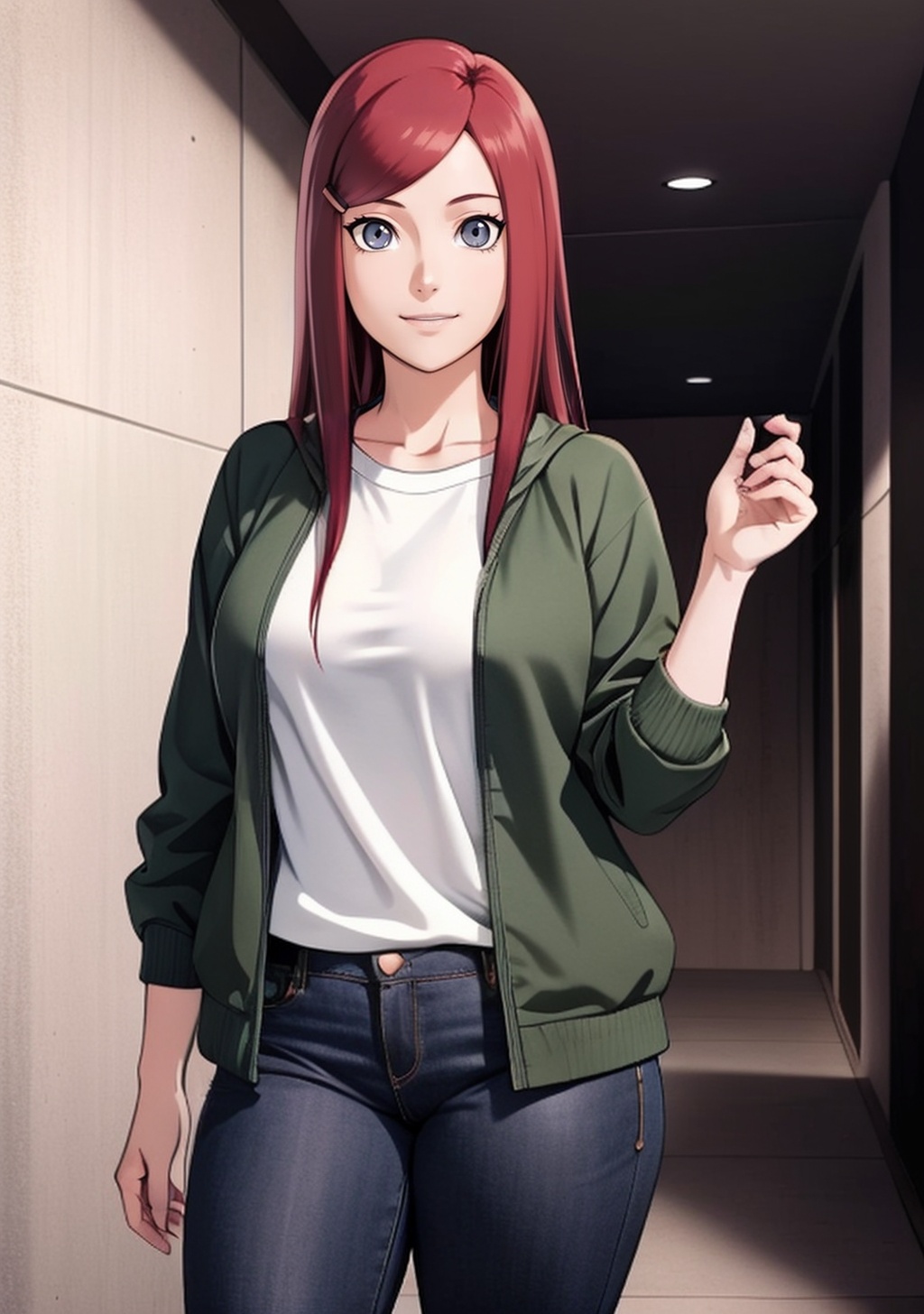 1girl,  Kushina_NS,  light smile by daniel20019 on Tensor.Art