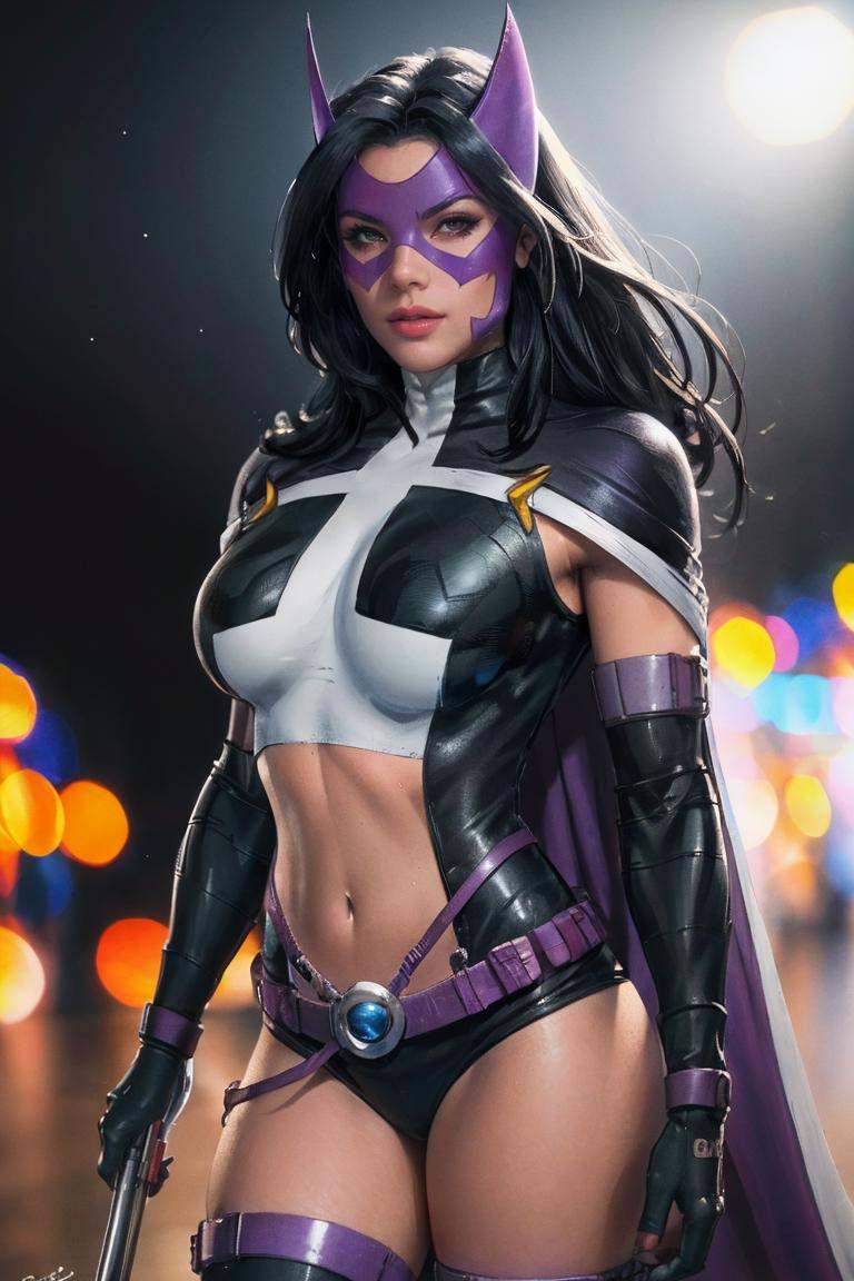 cartoon_dc_huntress_ownwaifu,  www.ownwaifu.com,  long hair on Tensor.Art