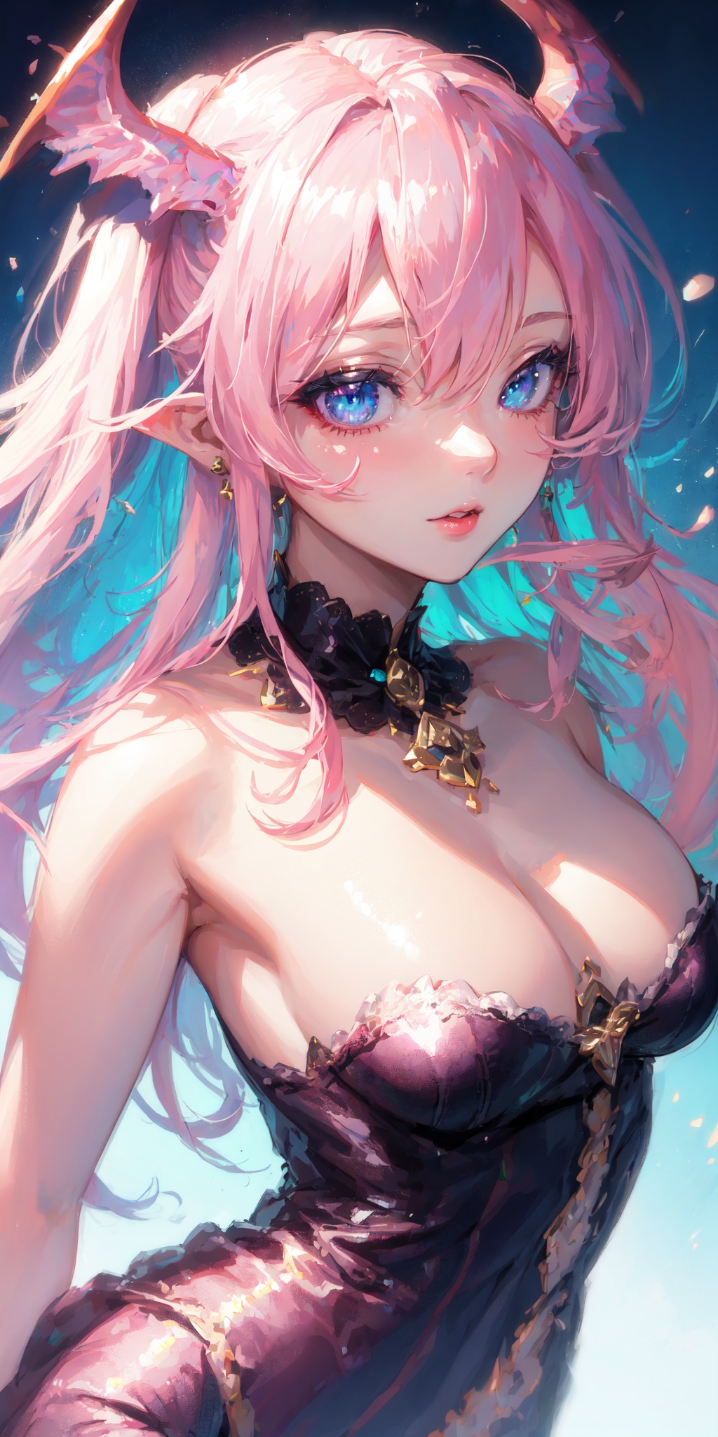 1girl,  cute,  pastel pink hair on Tensor.Art