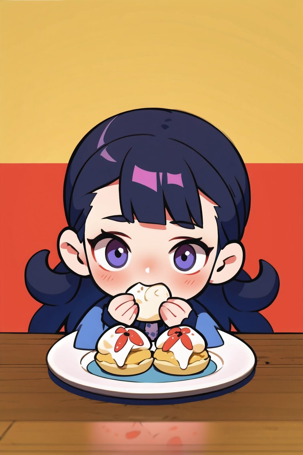  absurdres,incredibly absurdres,reality,realistic,,(solo:1.2),1girl,full_shot,Eating steamed buns,steamed stuffed bun,