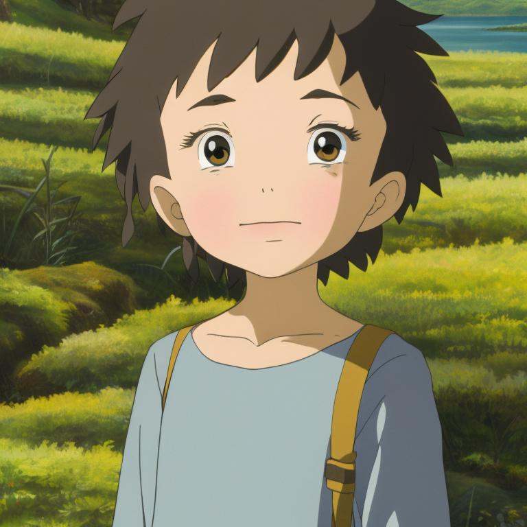 Portrait of a happy child, StdGBRedmAF, Studio Ghibli<lora:StdGBRedmAF21Config4WithTEV2:1>