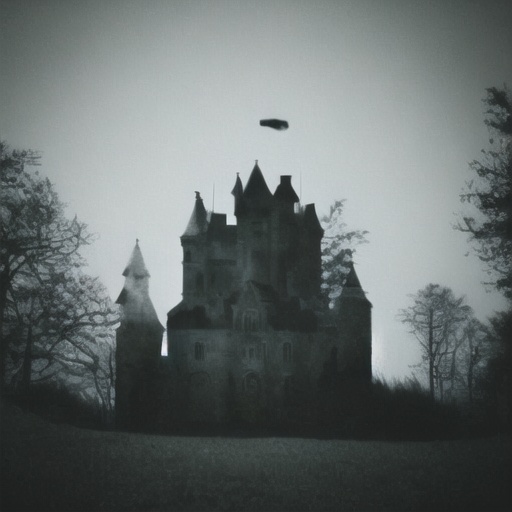 castle,  forest,  darkness on Tensor.Art