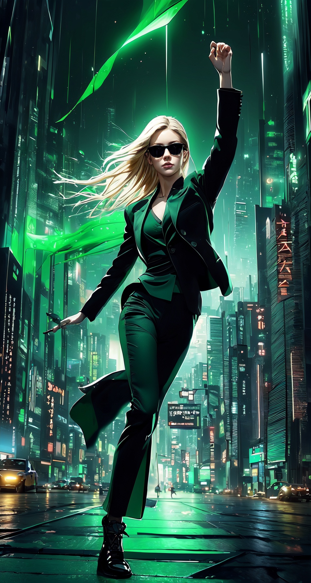 Master masterpiece,  high-definition picture quality,  matrix style on Tensor.Art