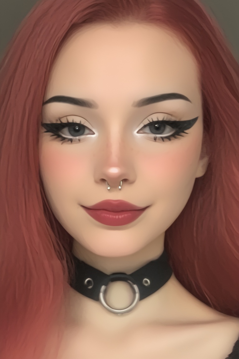 GothEmoGirl,  1girl,  choker on Tensor.Art