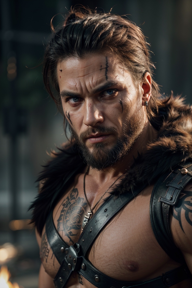 portrait,  viking warrior,  man on Tensor.Art