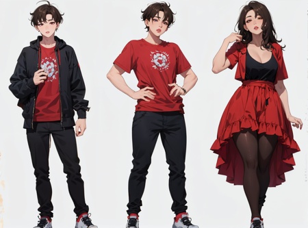 masterpiece,  best quality,  gender transformation on Tensor.Art