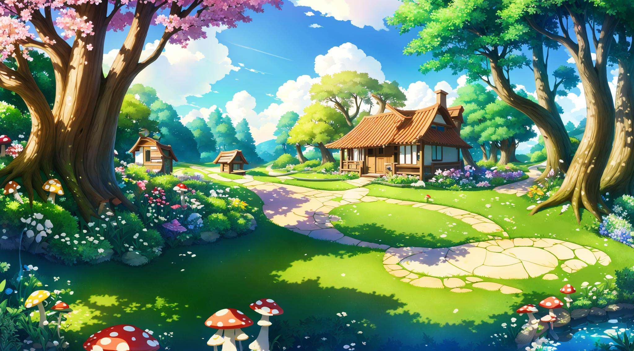 Concept art,  horizontal scenes,  horizontal line composition on Tensor.Art