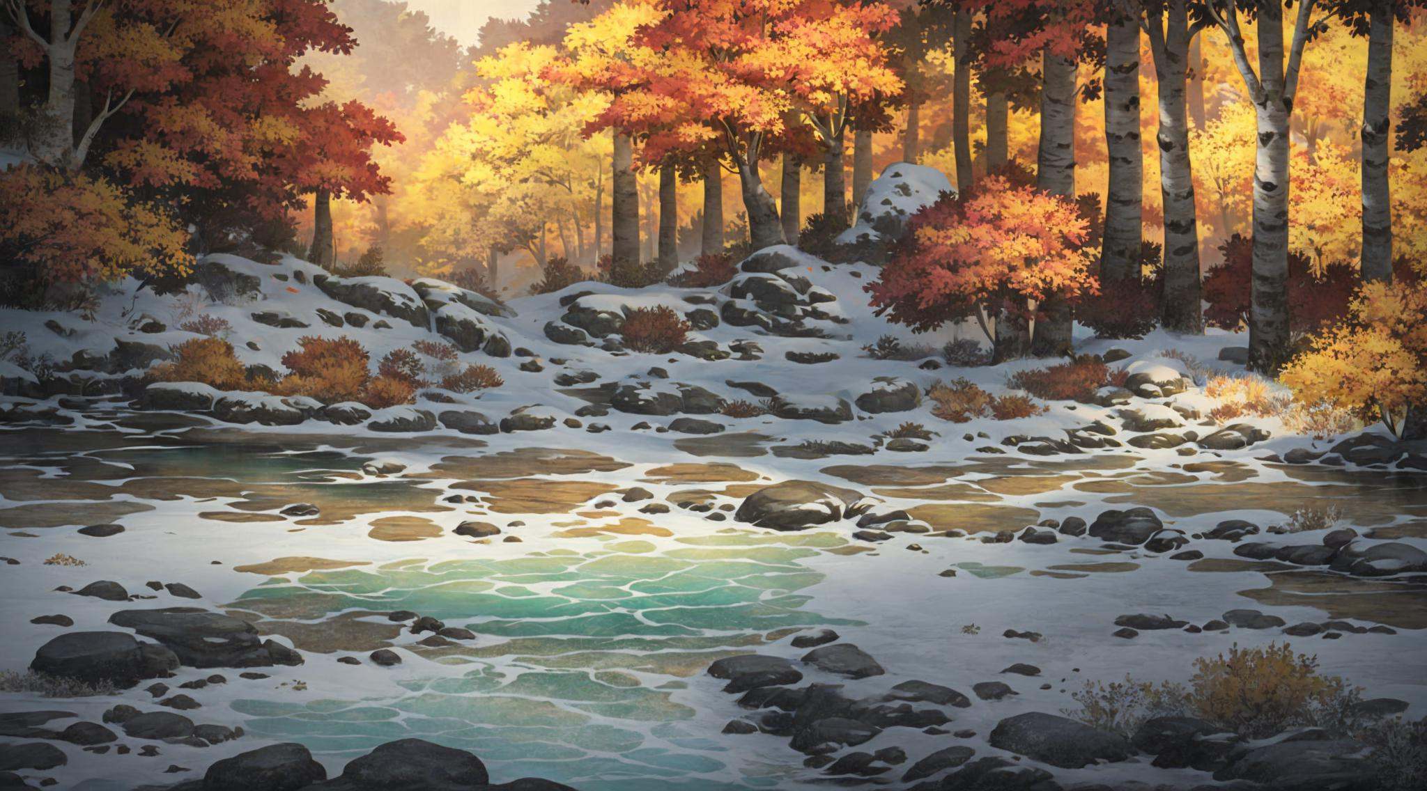 Concept art,  horizontal scenes,  horizontal line composition on Tensor.Art