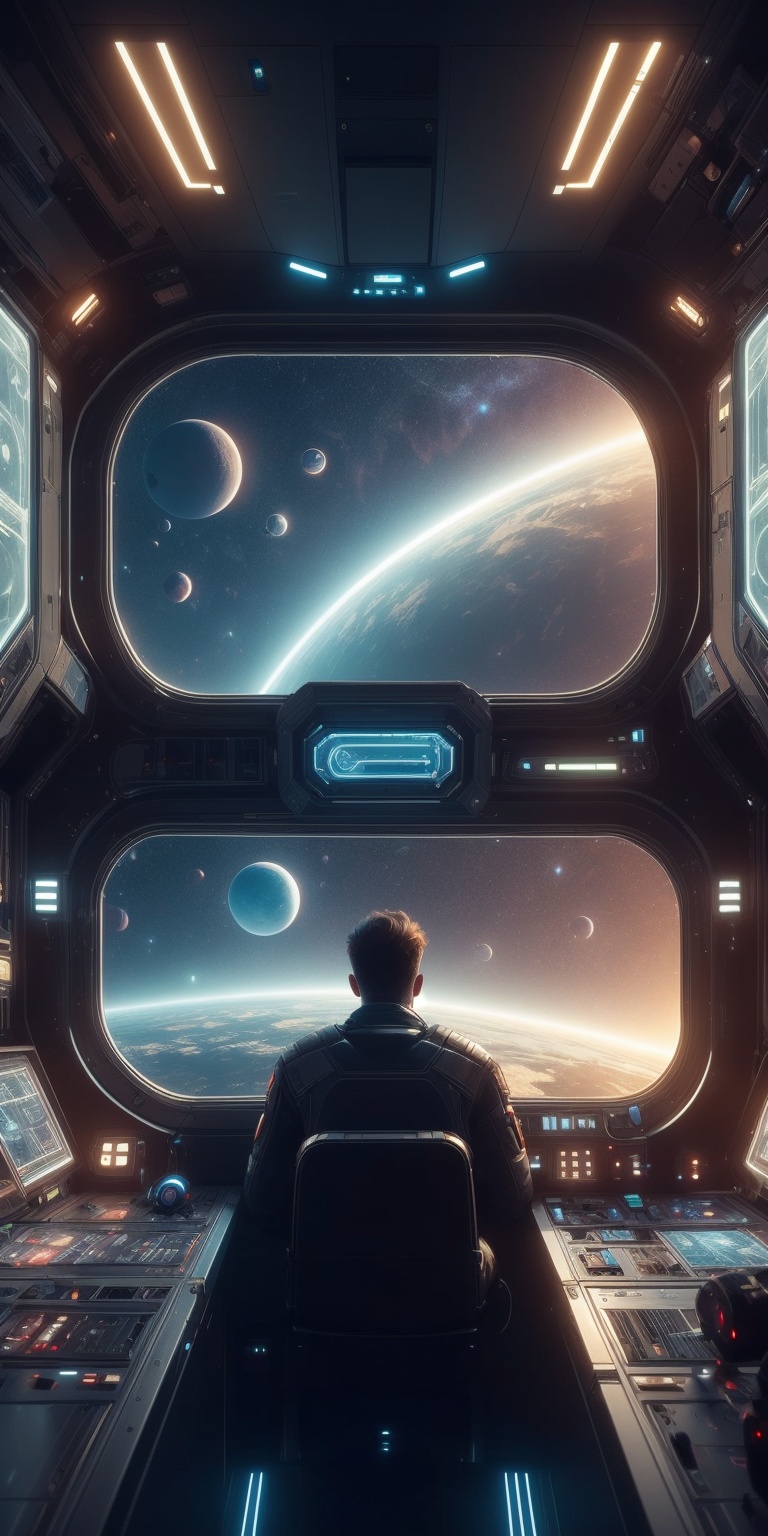 1male,  photorealistic,  Futuristic room on Tensor.Art