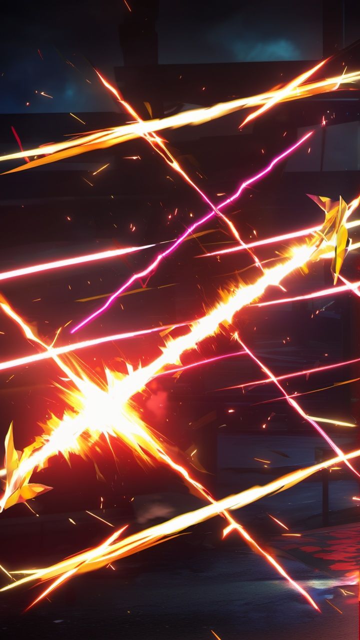 Game special effects,  cross slash on Tensor.Art