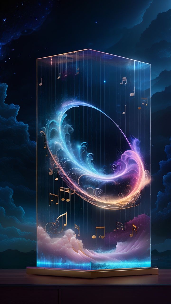 When the dream storm is released,  a transparent sound wave fills the picture. These sound waves are like dream symbols fl...