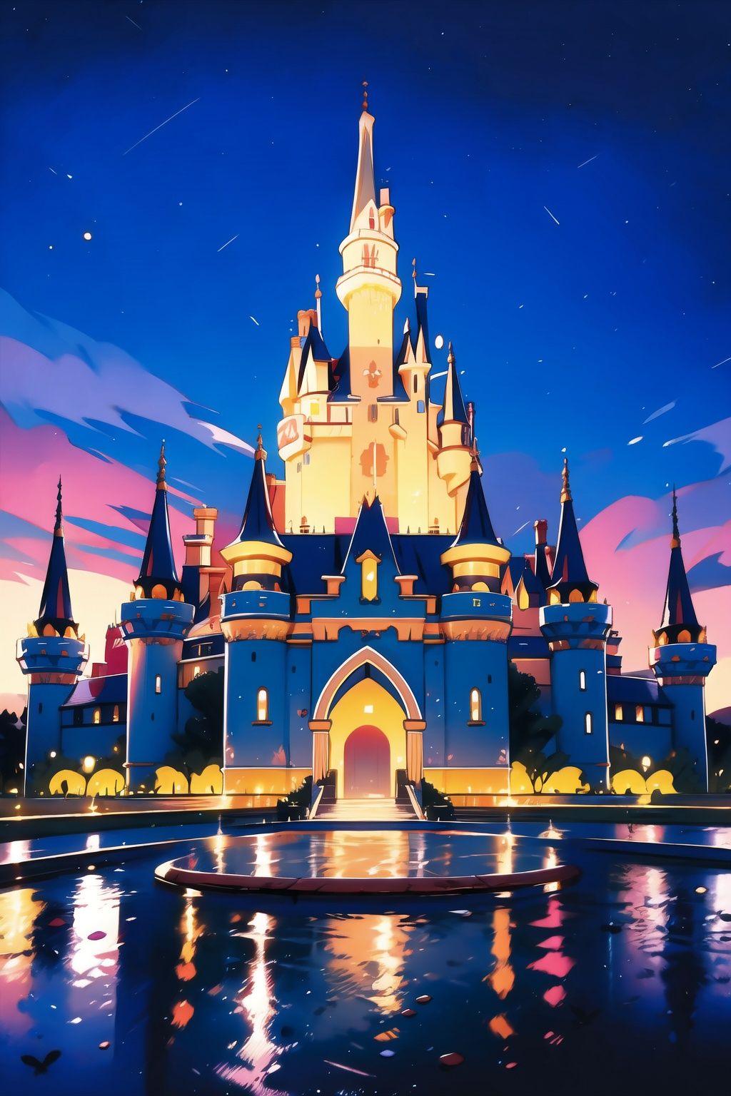  absurdres,incredibly absurdres,reality,realistic,,(solo:1.2),1girl,full_shot,,zgct color,Energetic girl, MG_ip,Landscape wallpaper style,dream castle