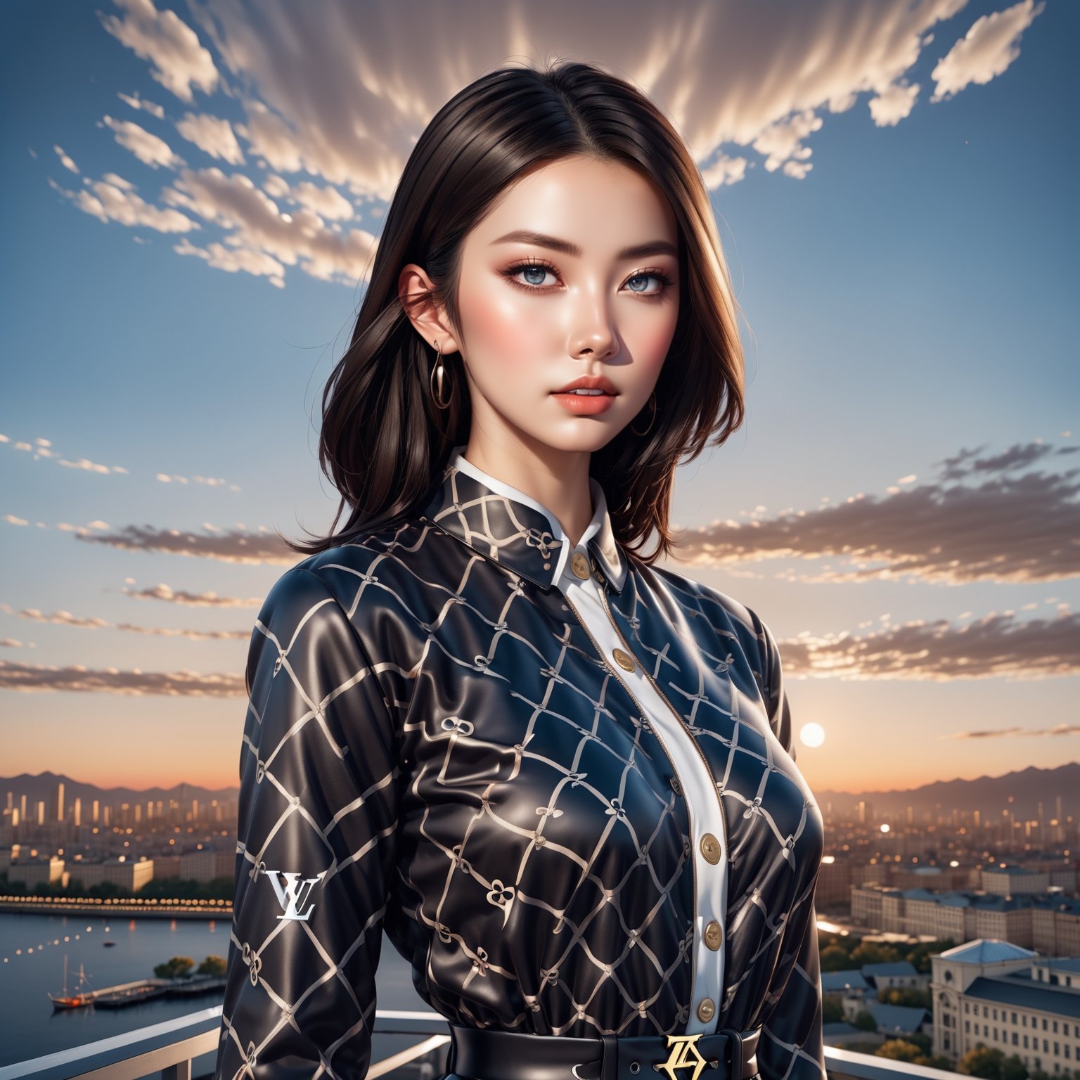 ((Full-Body)),  1female hot model,  black hair on Tensor.Art