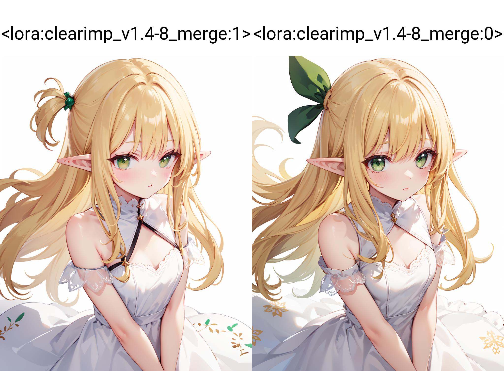 elf,  yellow hair,  green eyes on Tensor.Art