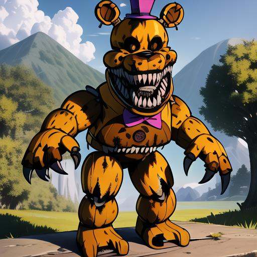 Nightmare Fredbear FNAF / Five Nights at Freddy's by xmattar on Tensor.Art