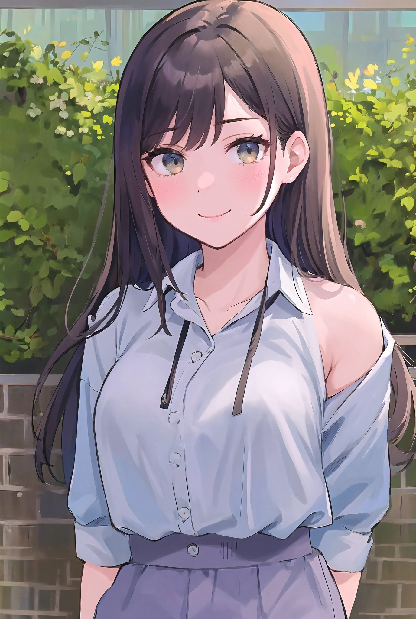 Portrait of beautiful girl playing badminton,  , on Tensor.Art
