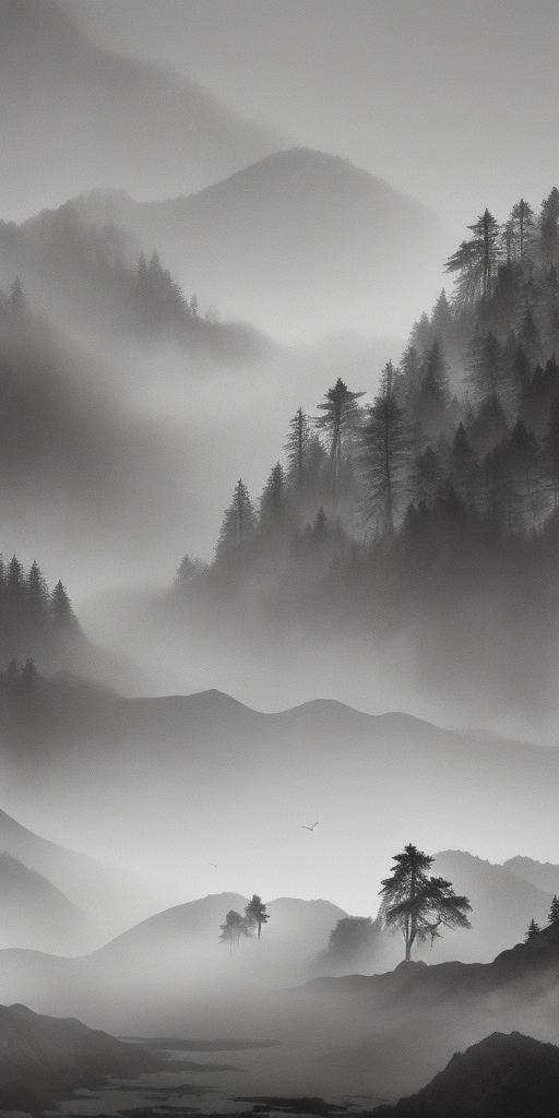 gfzhidanya background,Exquisite work, masterpiece, master composition, ink wash,wind blowing, morning mist,maple <lora:UIACH:1>