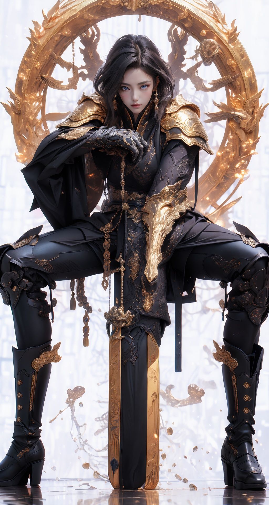 mid age land,  golden hair,  beautiful eyes on Tensor.Art