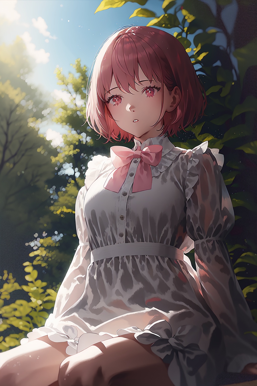 1girl,  solo,  dress on Tensor.Art