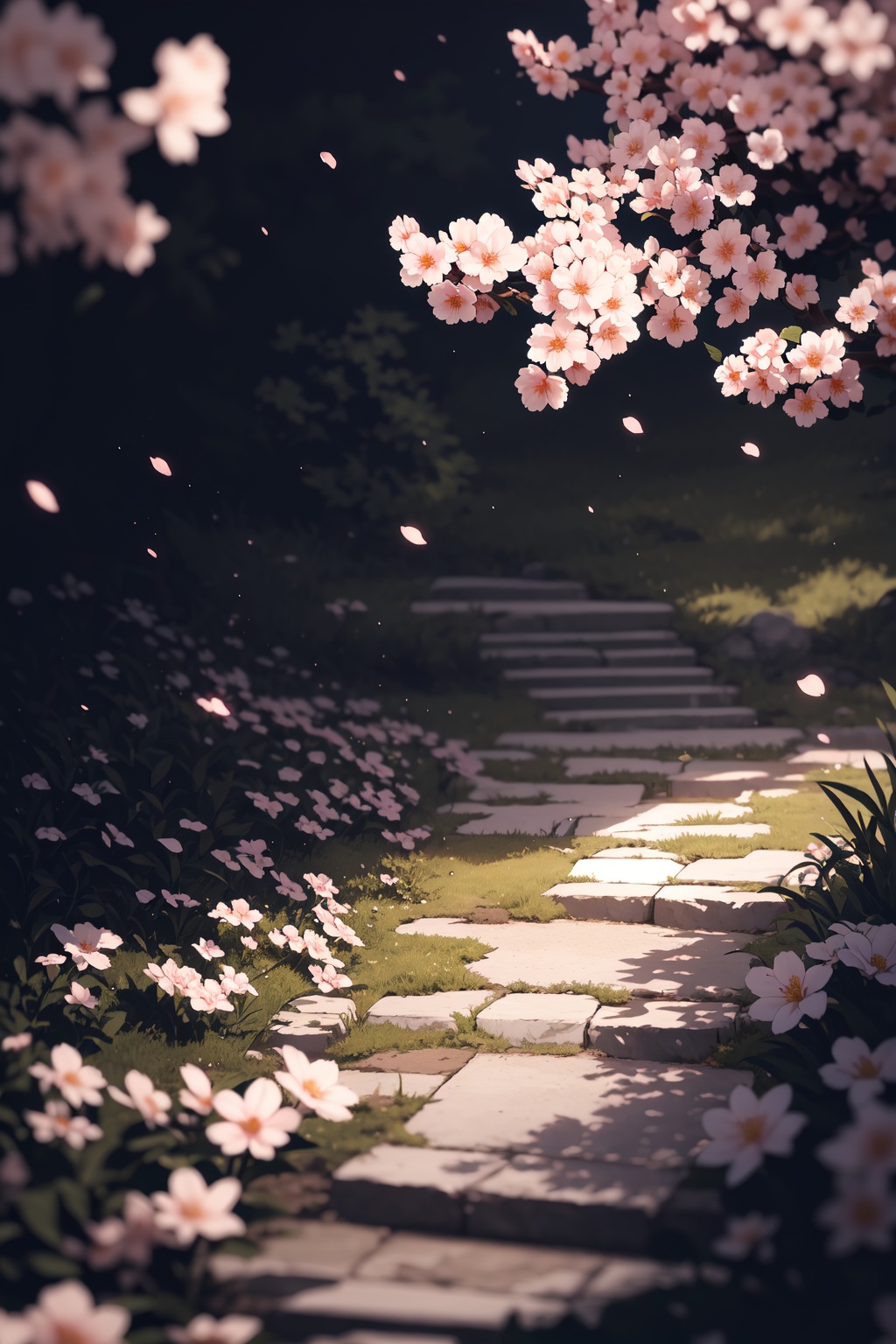 nature,  cherry blossom,  flowers on Tensor.Art
