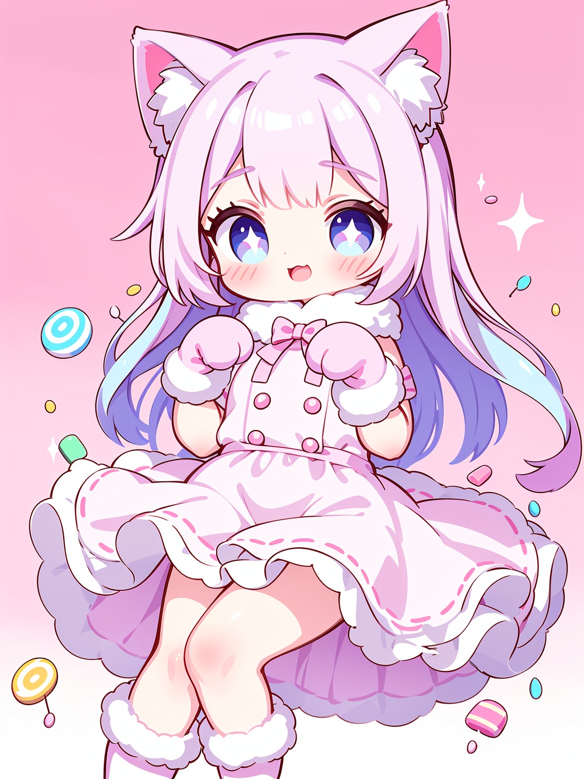 1girl,  solo,  sweet and cute character design on Tensor.Art