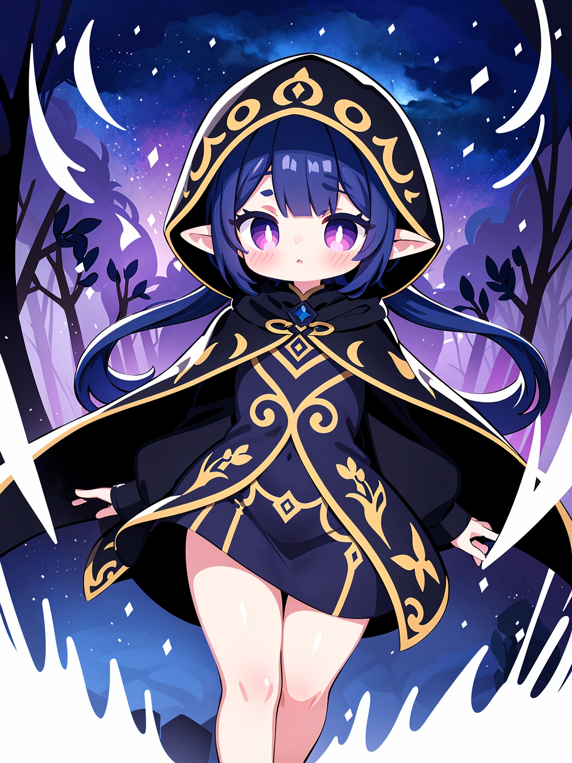 1girl,  solo,  dark fantasy illustration on Tensor.Art