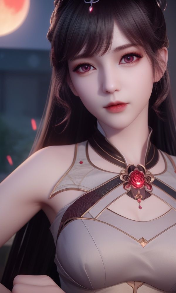 (,1girl, ,best quality, )<lora:349-DA-斗罗大陆-小舞-成年:0.7>,, ,masterpiece, (( , )),, realistic,science fiction,mole, ultra realistic 8k cg, ,tamari \(flawless\),   ,red moon, black rose,     (()), (),